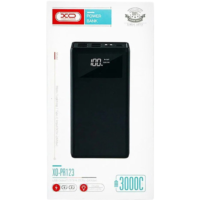 Додаткова батарея XO PR123 30000 mAh Black