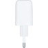 Мережевий зарядний пристрій Gelius X-Duo GP-HC014 USB+Type-C QC3.0/PD20W + кабель MicroUSB Gelius Full Silicon (18W) White