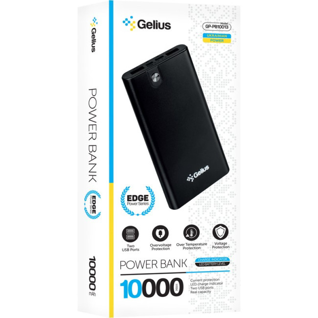 Додаткова батарея Gelius Edge GP-PB10-013 10000mAh 10W Black