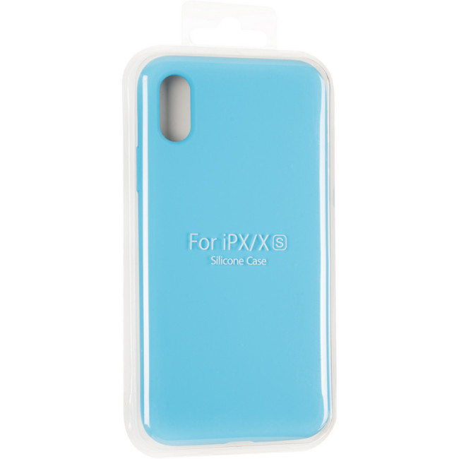 Чохол Original Full Soft Case для iPhone X/XS (without logo) Blue Чохол Original Full Soft Case для iPhone X/XS (without logo) Blue