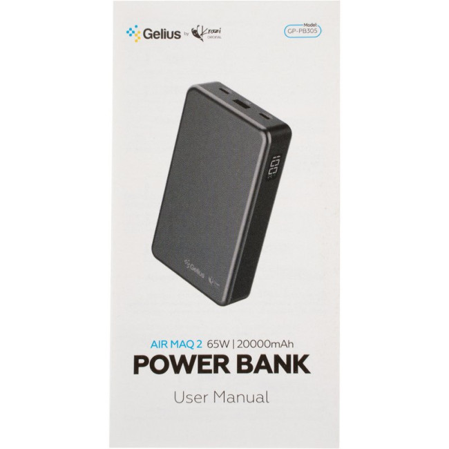 Додаткова батарея Gelius by Krazi Air MaQ2 GP-PB305 20000mAh 65W (Incredible series) Gray