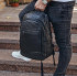 Чоловічий шкіряний рюкзак для ноутбука та поїздок Tiding Bag B2-1357A чорний