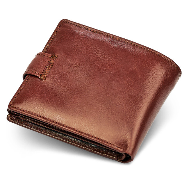 Чоловічий портмоне з натуральної шкіри ST Leather B141 Коричневий