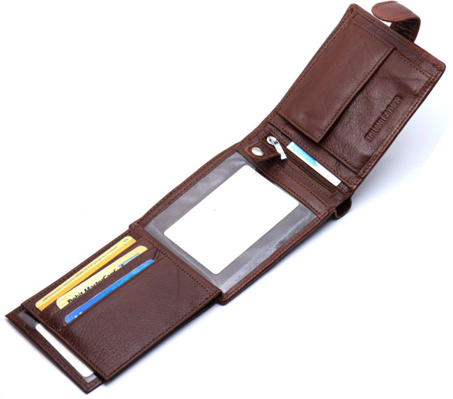 Чоловічий портмоне з натуральної шкіри ST Leather B141 Коричневий