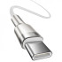 Кабель USB Baseus Cafule Metal Type-C to Type-C 100W (CATJK-C02) 1m White