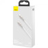 Кабель USB Baseus Cafule Metal Type-C to Type-C 100W (CATJK-C02) 1m White