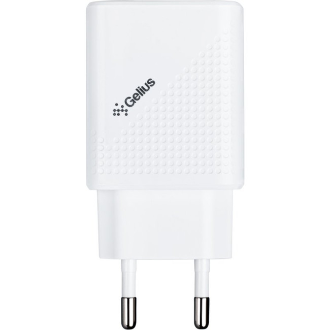 Мережевий зарядний пристрій Gelius Vogue GP-HC011 2USB 2.4A 12W + кабель MicroUSB White
