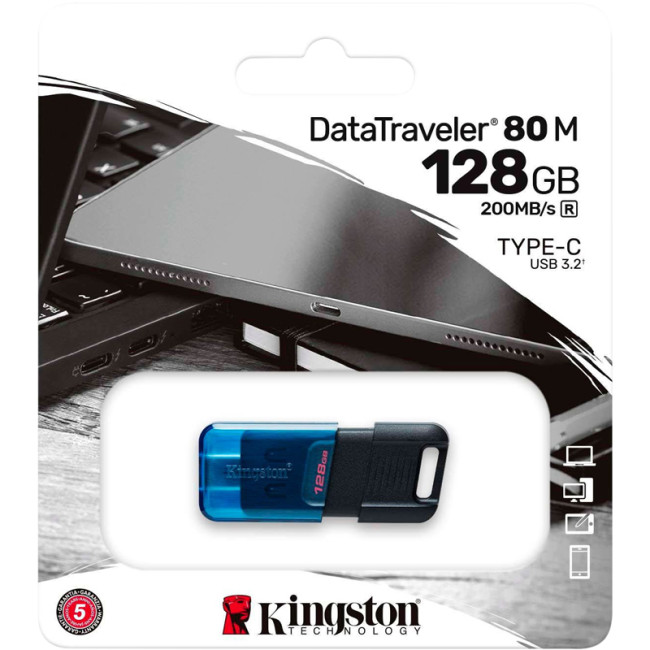 USB флеш накопичувач Kingston DT80M USB 3.2 Type-C