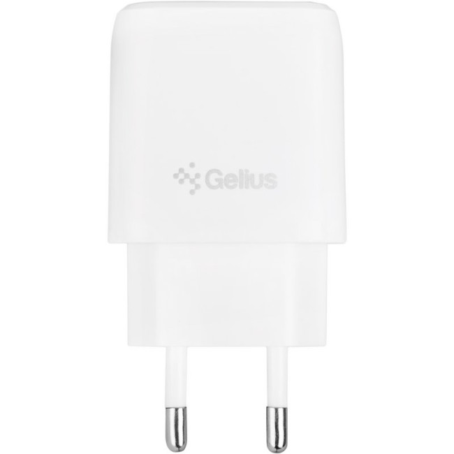 Мережевий зарядний пристрій Gelius X-Duo GP-HC014 USB+Type-C QC3.0/PD20W White