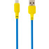 Кабель USB Gelius Full Silicon GP-UCN001C Type-C (1.2m) (18W) Yellow/Blue