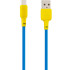 Кабель USB Gelius Full Silicon GP-UCN001C Type-C (1.2m) (18W) Yellow/Blue