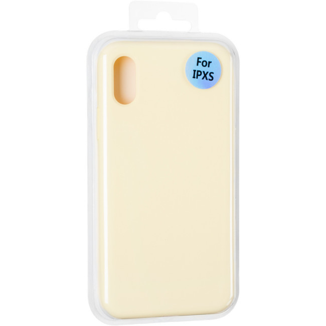 Чохол Original Full Soft Case для iPhone X/Xs (without logo) Mellow Yellow Чохол Original Full Soft Case для iPhone X/Xs (without logo) Mellow Yellow