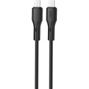 Кабель USB XO NB-Q231B Type-C to Type-C 60W 1m Black