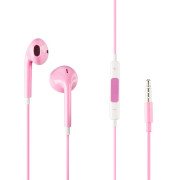 Наушники HF Copy iPhone 5 з регулятором гучності Pink