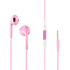 Наушники HF Copy iPhone 5 з регулятором гучності Pink