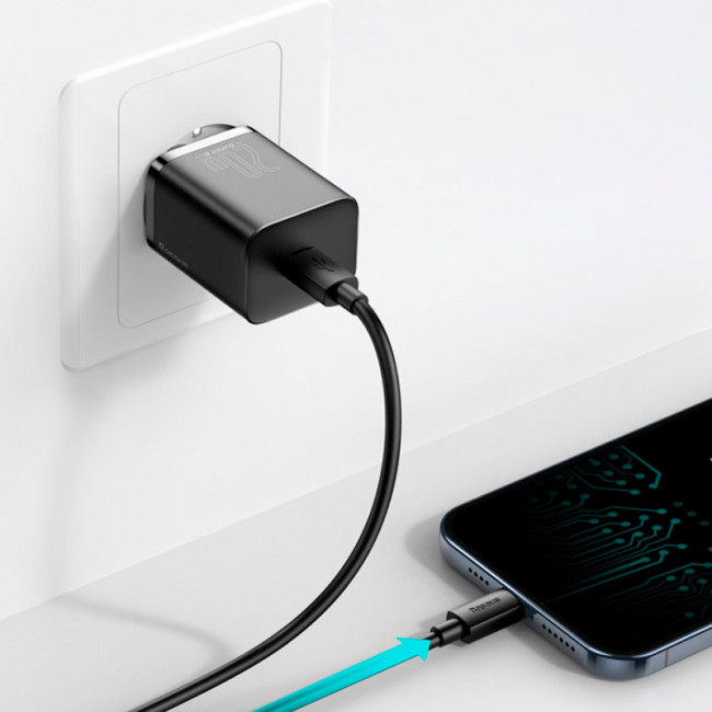 Мережевий зарядний пристрій Baseus Super Si 1Type-C 20W (CCSUP-B01) Black