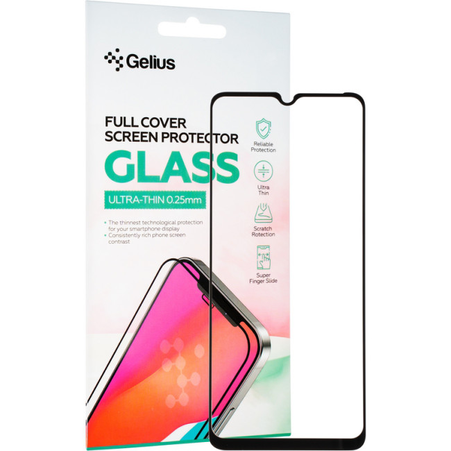 Захисне скло Gelius Full Cover Ultra-Thin 0.25mm для Tecno Spark 10C Black